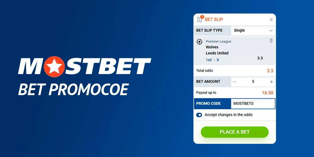 Use the promo code at Mostbet